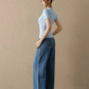 Quần Jean KAYLIN suông dài form basic denim dày dặn Retro BST Tháng 3 3