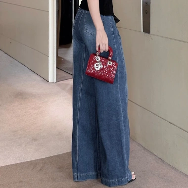 Quần Jean Kaylin Suông Ống Loe Denim Dày Dặn BST Thu Đông 2.025 - Giá 600.000₫