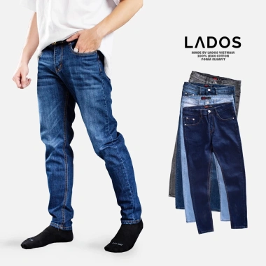 Quần jean nam basic cao cấp LADOS-14.111 - Form chuẩn, vải đẹp, giá 369.000₫
