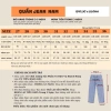 Quần Jean Nam Dài Ống Suông Đứng Form Rộng Xám Wash Retro Denim Cao Cấp HELLOYOU Giá 189k 9