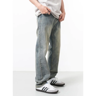Quần Jean Nam Ống Suông Cạp Cao Wash 2 Màu HT Store – Baggy Loang Cao Cấp phong cách Hàn Quốc, Giá chỉ 164.999₫ 4