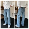 Quần Jean Nam Ống Suông Cạp Cao Wash 2 Màu HT Store – Baggy Loang Cao Cấp phong cách Hàn Quốc, Giá chỉ 164.999₫ 8