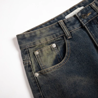 Quần Jean Nam Ống Suông Younger LADOS-44.199 - Chất cao cấp, đứng form, wash màu trẻ trung, giảm từ 311k còn 253k 6