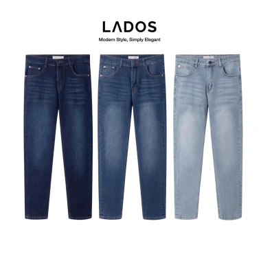 Quần Jean Nam Ống Suông Younger LADOS-44.199 - Chất cao cấp, đứng form, wash màu trẻ trung, giảm từ 311k còn 253k 8
