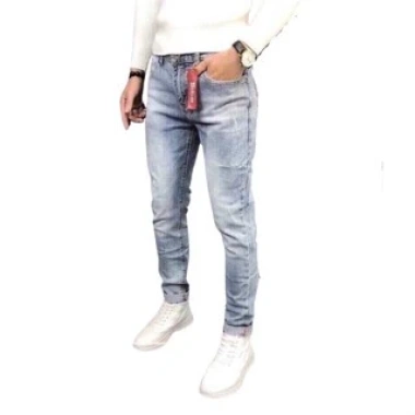 Quần jean nam skinny đen vá da trắng, chất liệu bò cao cấp co dãn 4 chiều QJ319 8 Quần jean nam skinny đen vá da trắng, chất liệu bò cao cấp co dãn 4 chiều QJ319 8