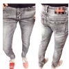 Quần jean nam skinny đen vá da trắng, chất liệu bò cao cấp co dãn 4 chiều QJ319 10