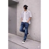 Quần jean nam skinny rách vá da trắng, bò cao cấp co dãn 4 chiều, QJ319 - 199.000 VND 3