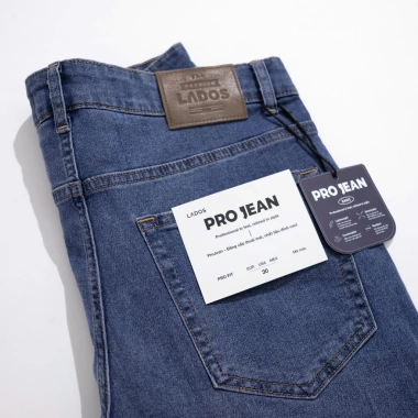 Quần Jean Nam Slim Fit LADOS-24.184 Siêu Nhẹ Co Giãn 4 Chiều Form Công Sở 381k 6