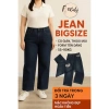 Quần Jean Nữ 2.837 Ống Suông Cạp Cao Co Giãn Túi Thêu CC Lưng Cao HOT2.024 Giá Ưu Đãi 235k 2