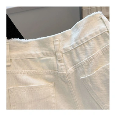 Quần Jean Nữ Thu Đông Nẹp Thẳng Ôm Hơn, Frayed Trọng, Giá ưu đãi 412.992 VND 7