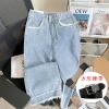 Quần Jean Nữ Thu Đông Nẹp Thẳng Ôm Hơn, Frayed Trọng, Giá ưu đãi 412.992 VND 10
