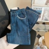 Quần Jean Nữ Thu Đông Nẹp Thẳng Ôm Hơn, Frayed Trọng, Giá ưu đãi 412.992 VND 16
