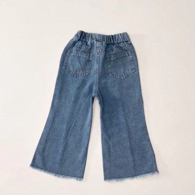 Quần Jean Ống Loe Bé Gái Cạp Thun Co Giãn, Quần Bò Ống Rộng K5.135.691 Giá 199.000 VND 5