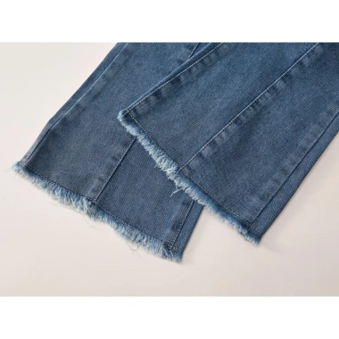 Quần Jean Ống Loe Bé Gái Cạp Thun Co Giãn, Quần Bò Ống Rộng K5.135.691 Giá 199.000 VND 7