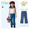 Quần Jean Ống Loe Bé Gái Dáng Ôm Lưng Thun Vải Bò Mềm Co Giãn Giá Chỉ 171.000₫
