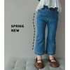 Quần Jean Ống Loe Bé Gái Dáng Ôm Lưng Thun Vải Bò Mềm Co Giãn Giá Chỉ 171.000₫ 10