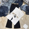 Quần jean ống loe nữ lưng cao, chất denim, túi viền kiểu mới siêu xinh - 229k
