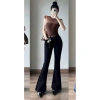 Quần jean ống loe nữ lưng cao, chất denim, túi viền kiểu mới siêu xinh - 229k 5