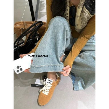 Quần jean ống rộng The Limon nữ, giá 390.000 VNĐ, thiết kế trẻ trung, chất liệu mềm
