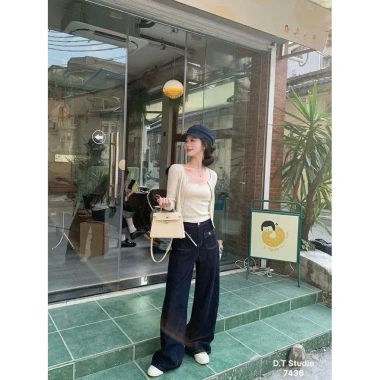 Quần jean ống suông siu đẹp WGWE hàng QCCC giảm giá 499k - Giá gốc 648.7k 7