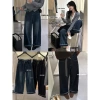 Quần jean ống suông The Limon Qccc và đai jean caro Giá chỉ 415.000 VND