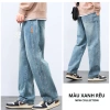 Quần jean suông nam ống rộng cạp chun lưng cao denim dày dặn - Giá chỉ 189k | H&D 3