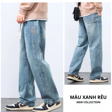 Quần jean suông nam ống rộng cạp chun lưng cao denim dày dặn - Giá chỉ 189k | H&D 3 Quần jean suông nam ống rộng cạp chun lưng cao denim dày dặn - Giá chỉ 189k | H&D 3