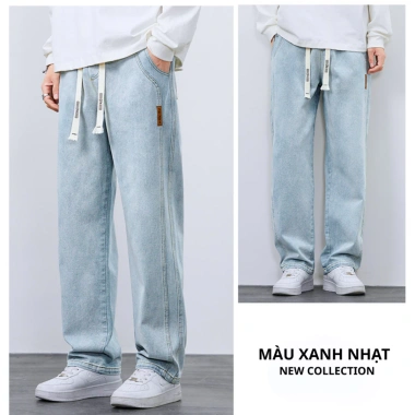 Quần jean suông nam ống rộng cạp chun lưng cao denim dày dặn - Giá chỉ 189k | H&D 4 Quần jean suông nam ống rộng cạp chun lưng cao denim dày dặn - Giá chỉ 189k | H&D 4