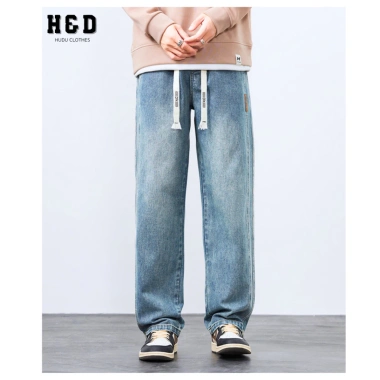 Quần jean suông nam ống rộng cạp chun lưng cao denim dày dặn - Giá chỉ 189k | H&D 7 Quần jean suông nam ống rộng cạp chun lưng cao denim dày dặn - Giá chỉ 189k | H&D 7