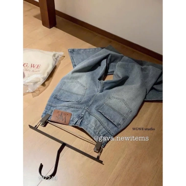 Quần jean suông xanh loang QJSXLL - Giá 510k, chất dày, dáng chuẩn, trẻ trung 8 Quần jean suông xanh loang QJSXLL - Giá 510k, chất dày, dáng chuẩn, trẻ trung 8