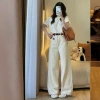 Quần Jean Trắng Nữ Cạp Cao Ống Suông Rộng 28cm - Vải Mềm, Đủ Size, Giá 114k 5