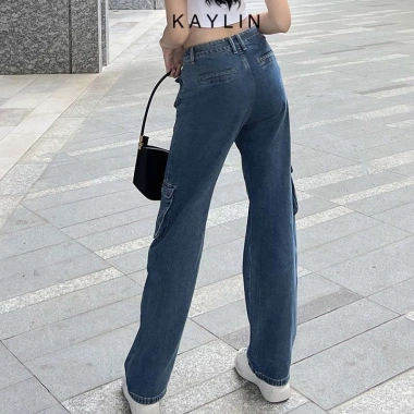 Quần jean túi hộp KAYLIN N1.951 Dáng suông thời trang, giảm 20% chỉ 465.000₫