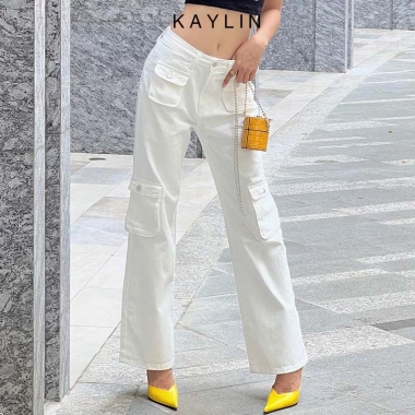 Quần jean túi hộp KAYLIN N1.951 Dáng suông thời trang, giảm 20% chỉ 465.000₫