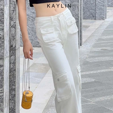 Quần jean túi hộp KAYLIN N1.951 Dáng suông thời trang, giảm 20% chỉ 465.000₫