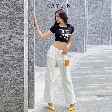Quần jean túi hộp KAYLIN N1.951 Dáng suông thời trang, giảm 20% chỉ 465.000₫