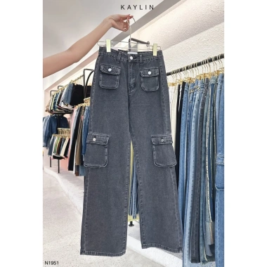 Quần jean túi hộp KAYLIN N1.951 Dáng suông thời trang, giảm 20% chỉ 465.000₫