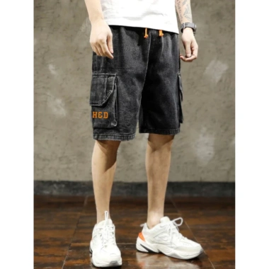 Quần Jean Túi Hộp Nam Ống Rộng Cạp Chun Dày Dặn Thêu Chữ Wash Màu QJ04 - 179k 4 Quần Jean Túi Hộp Nam Ống Rộng Cạp Chun Dày Dặn Thêu Chữ Wash Màu QJ04 - 179k 4