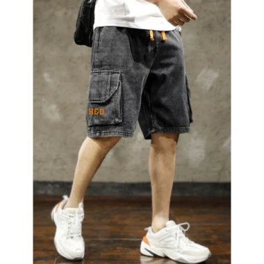 Quần Jean Túi Hộp Nam Ống Rộng Cạp Chun Dày Dặn Thêu Chữ Wash Màu QJ04 - 179k 5 Quần Jean Túi Hộp Nam Ống Rộng Cạp Chun Dày Dặn Thêu Chữ Wash Màu QJ04 - 179k 5
