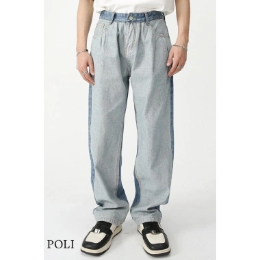 Quần jean xanh POLI form rộng thoải mái - Giá 680.000₫, chất mềm, dáng thoáng 4 Quần jean xanh POLI form rộng thoải mái - Giá 680.000₫, chất mềm, dáng thoáng 4