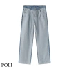Quần jean xanh POLI form rộng thoải mái - Giá 680.000₫, chất mềm, dáng thoáng 5