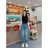 Quần Jeans Baggy Thêu 3 Màu Giá Sỉ 129k Giá Gốc 163.830 Ảnh Thực 4