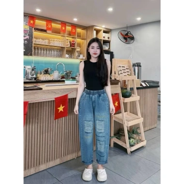 Quần Jeans Baggy Thêu 3 Màu Giá Sỉ 129k Giá Gốc 163.830 Ảnh Thực 4