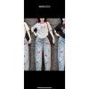 Quần Jeans Baggy Thêu Mặt Cười Cao Cấp - Ảnh Thật Video Thực, Giá Chỉ 240.000₫ 9