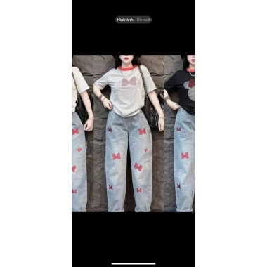 Quần Jeans Baggy Thêu Mặt Cười Cao Cấp - Ảnh Thật Video Thực, Giá Chỉ 240.000₫
