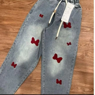 Quần Jeans Baggy Thêu Nơ - Video Thật, Hàng QC Giá 240k Giảm Đến 292.800 2