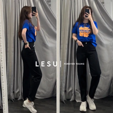 Quần Jeans Baggy Trơn Ống Chiết Li G - Ảnh Tự Chụp, Giá 370.000, Giảm Đến 477.300