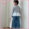Quần Jeans Bé Gái Ống Suông Lưng Thun Gấu Xắn Tua Nhẹ Vải Bò Mềm Mịn - Giá 199k 3