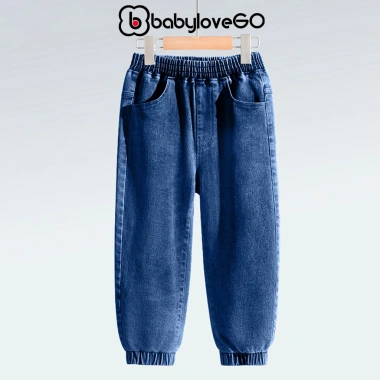 Quần jeans bò BabyloveGO cho bé trai, jogger chun gấu Hàn Quốc, giá ưu đãi 179k 8