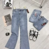 Quần Jeans bò loe form nhỏ dáng ôm co dãn nhẹ 4 chiều Giá chỉ 127k giảm mạnh 3
