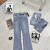 Quần Jeans bò loe form nhỏ dáng ôm co dãn nhẹ 4 chiều Giá chỉ 127k giảm mạnh 6